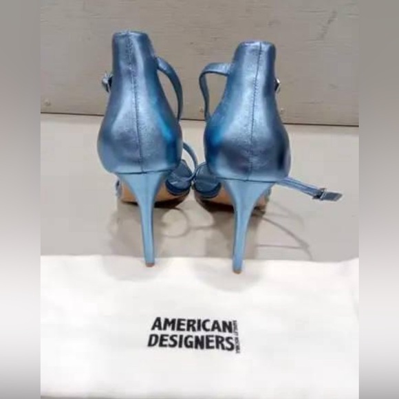 American Designers Vogue Ankle Strap Sandal in Tranquil Blue - Size 10 - Picture 5 of 6
